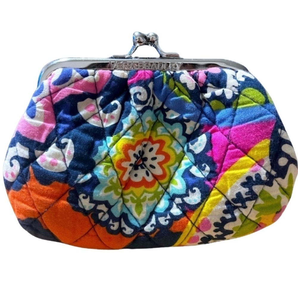 Vera Bradley Multicolor Quilted Kisslock Duo Clutch